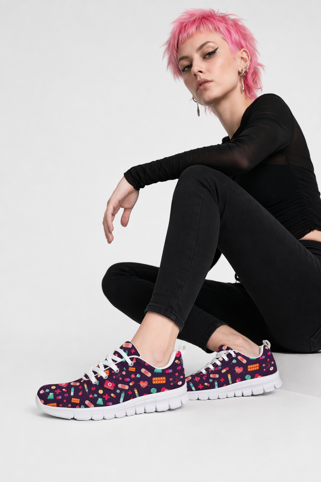 Bold Purple Sneakers Inspired by Medicine for Adventurous Runs 6