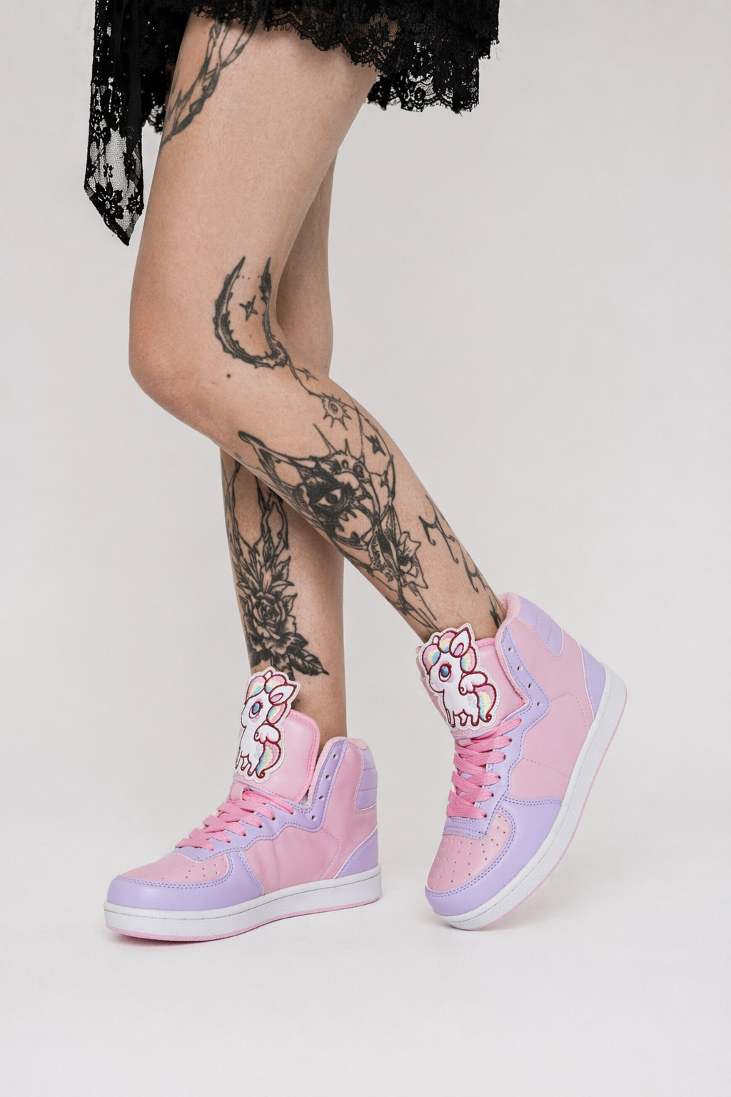 Fairy Kei Rainbow Unicorn Hi Tops for Comfort and Kawaii Style 6