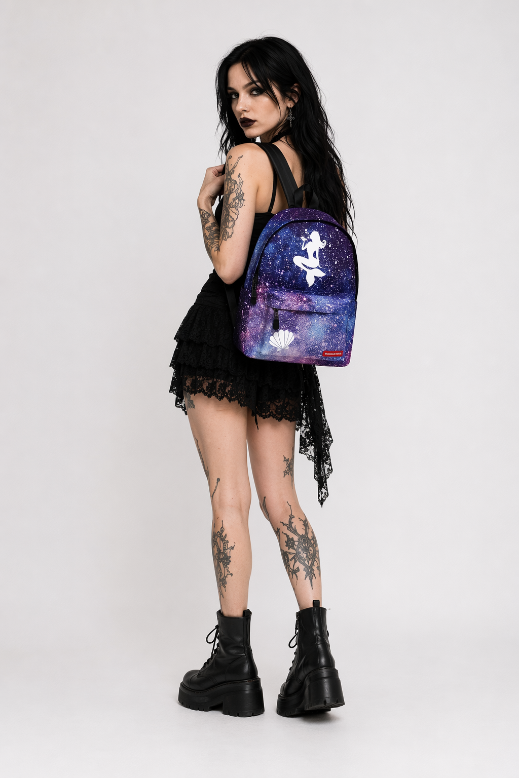 Kawaii Mermaid and Sea Creature Backpacks in Fun Designs Starry 1