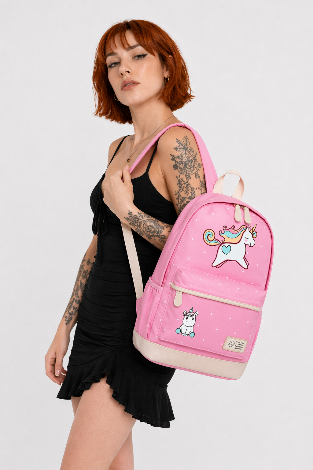 Kawaii Everyday Backpack in Various Styles and Colors Pink 3