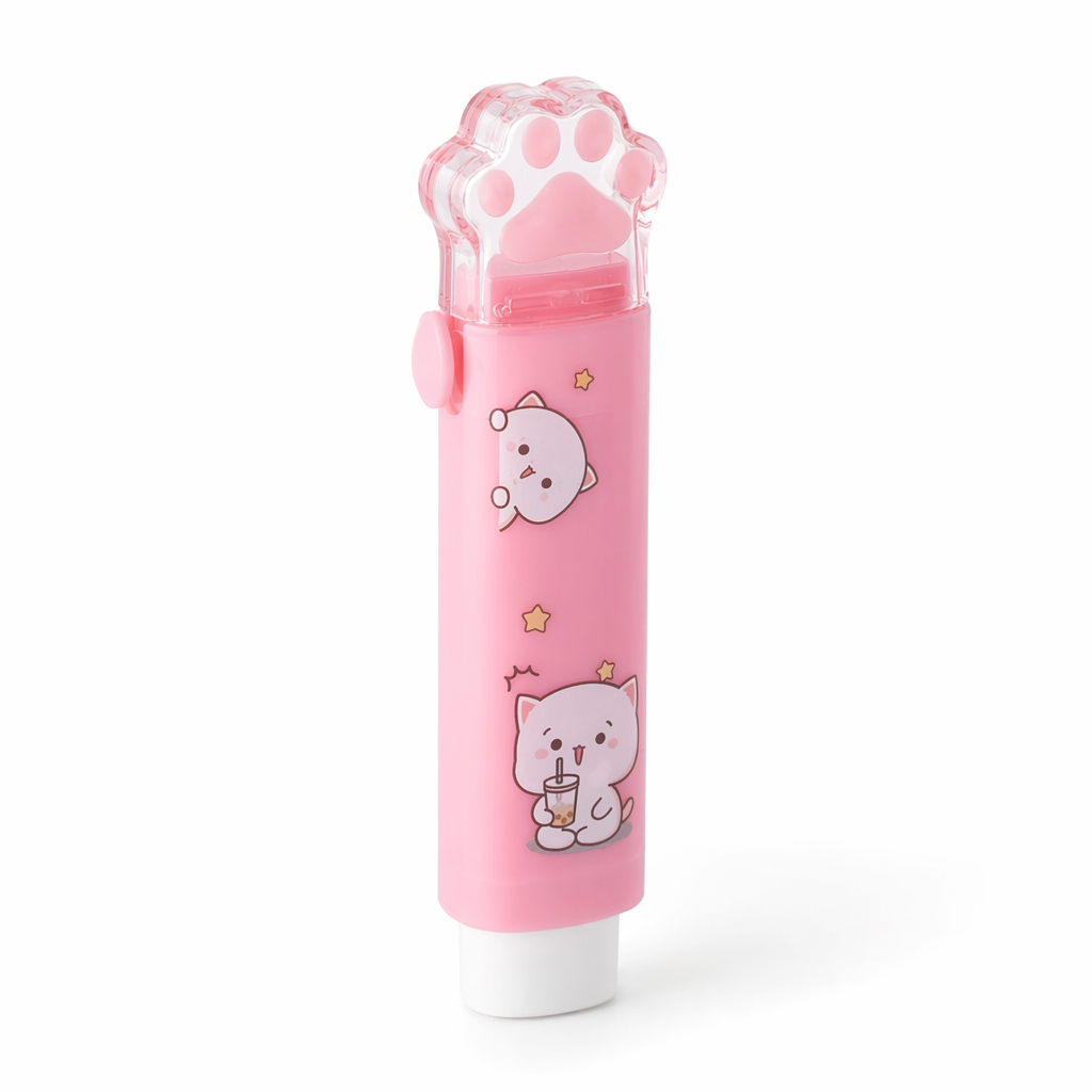 Peach Cat Eraser for Kawaii Stationery Lovers 3