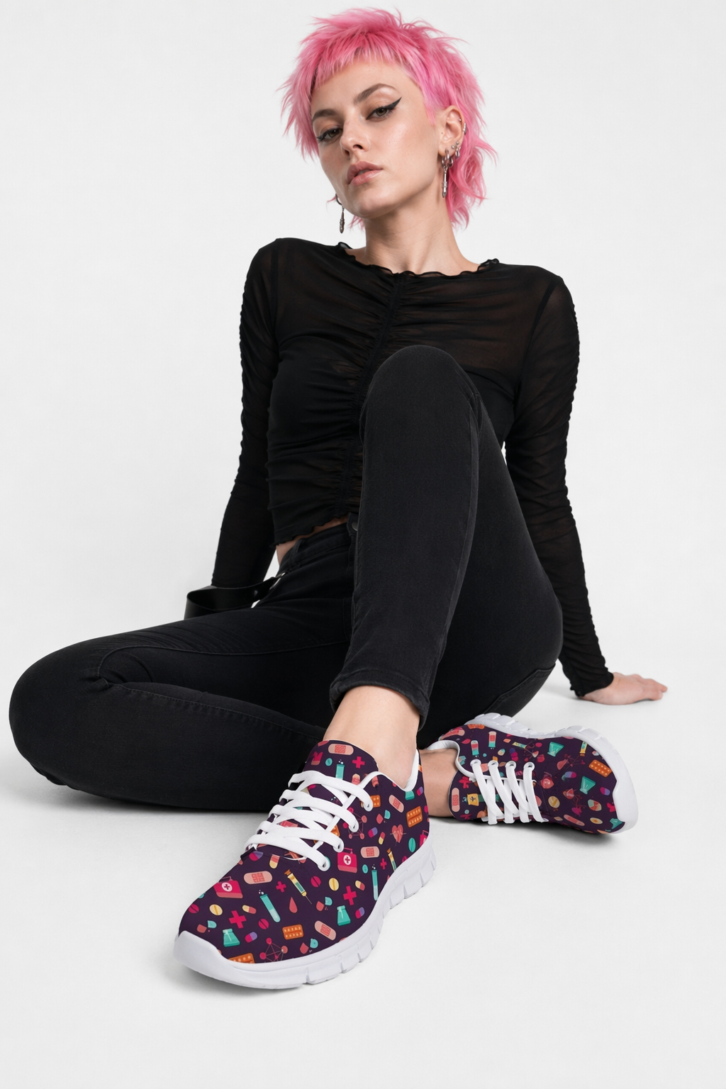 Bold Purple Sneakers Inspired by Medicine for Adventurous Runs 7