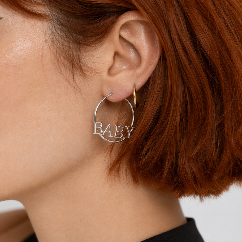 Chic Baby Gold Hoops for Kawaii Style Silver