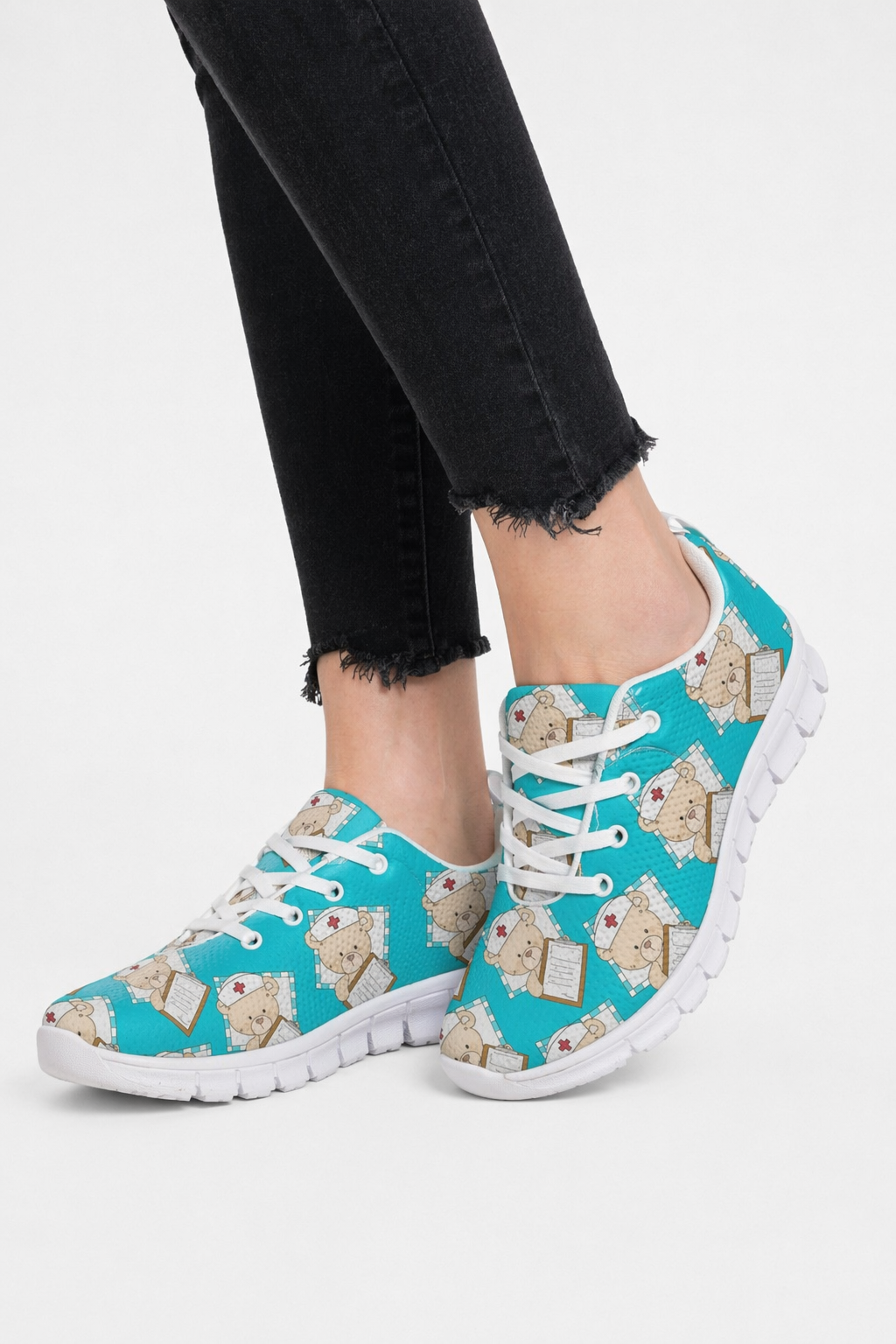 Kawaii Medical Bear Running Shoes in Candy Colors 11