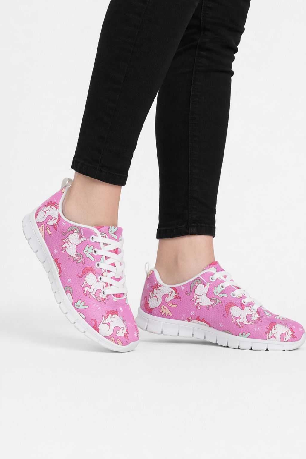 Rainbow Unicorn Running Shoes in Candy Colors Pink Unicorns
