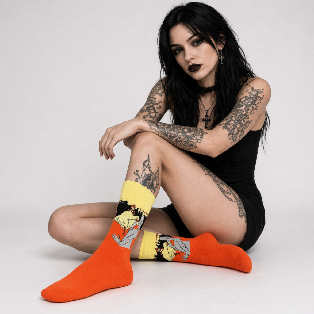 Cozy Knit Socks Featuring Vintage Artwork by Famous Artists 7