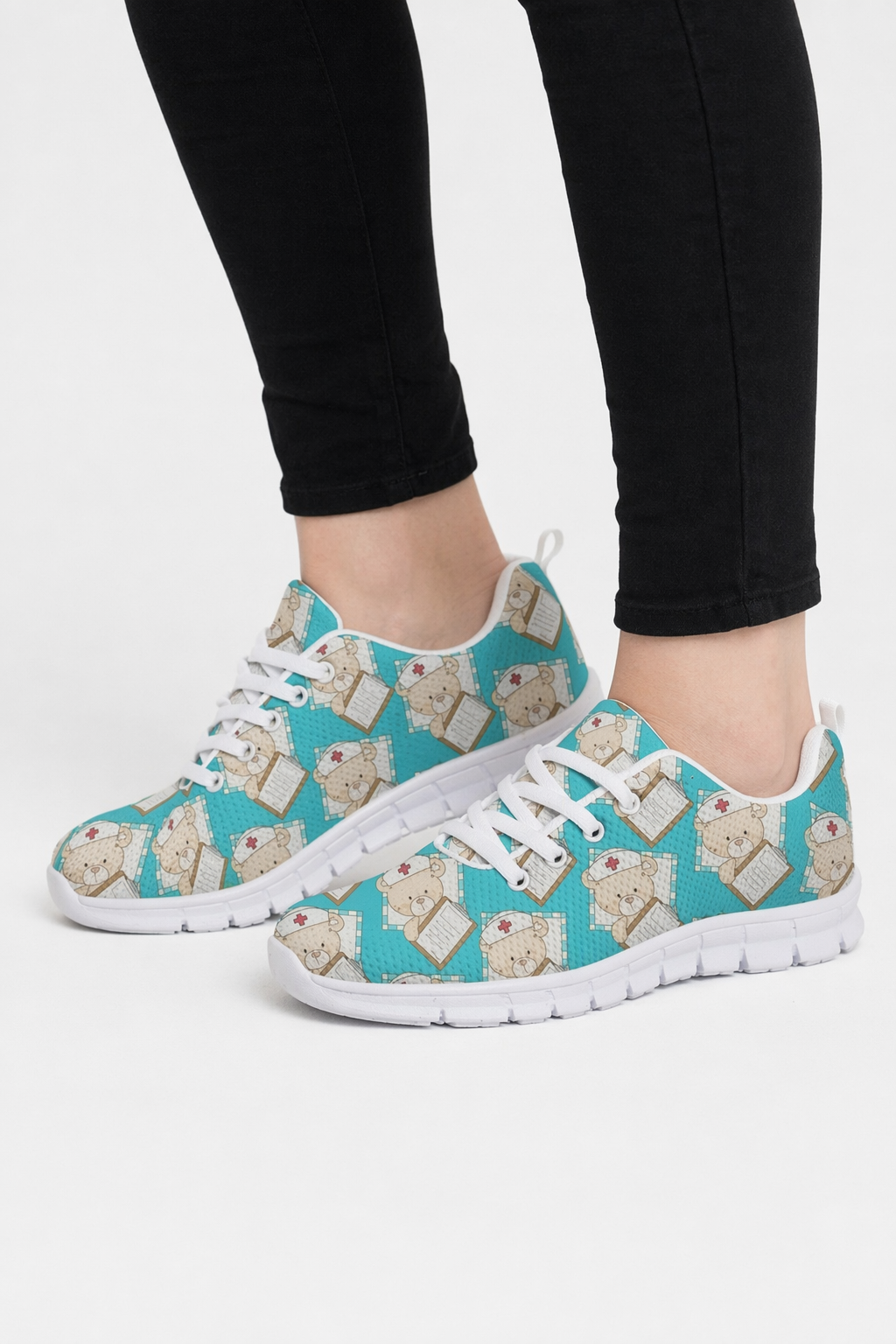 Kawaii Medical Bear Running Shoes in Candy Colors 7