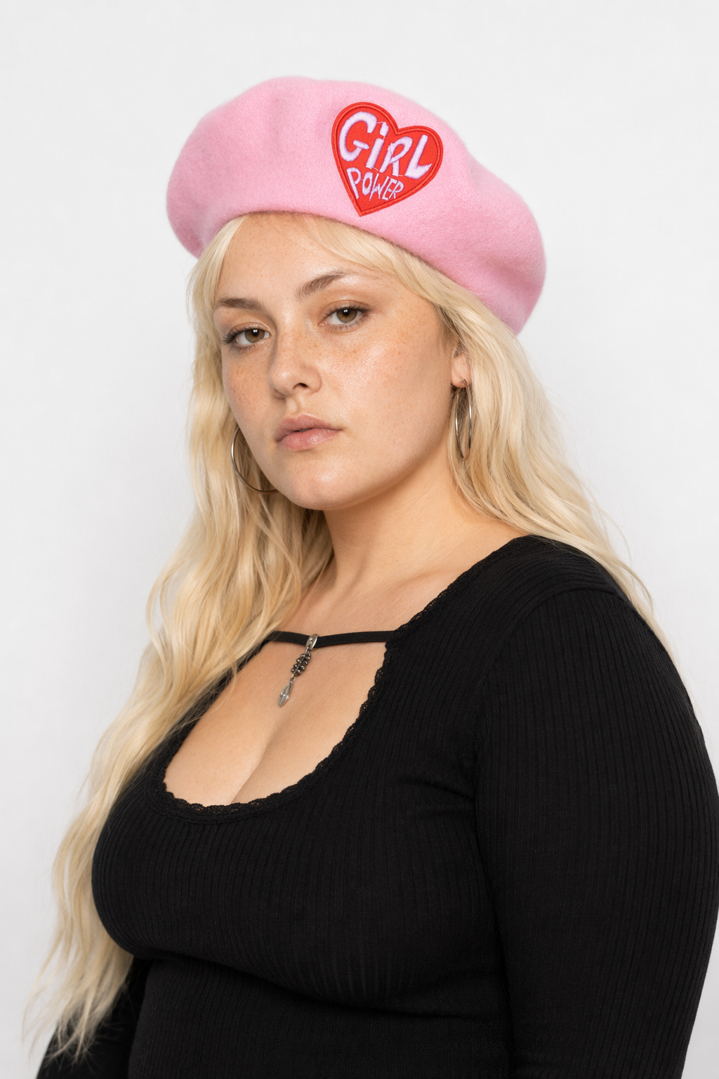 Pink Menhera Nurse Beret for Kawaii Fashion Enthusiasts Pink Girl Power