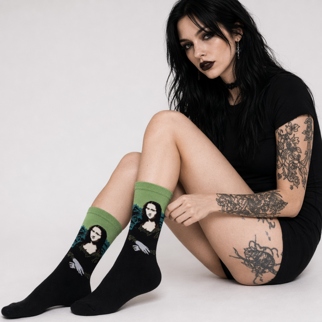Cozy Knit Socks Featuring Vintage Artwork by Famous Artists 1