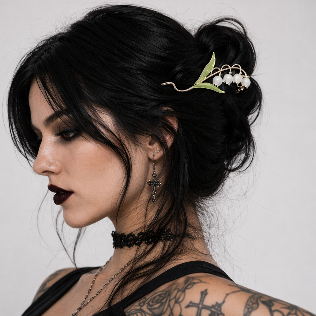 Dainty Floral Ceramic Hair Claw Clip for a Unique Style 7