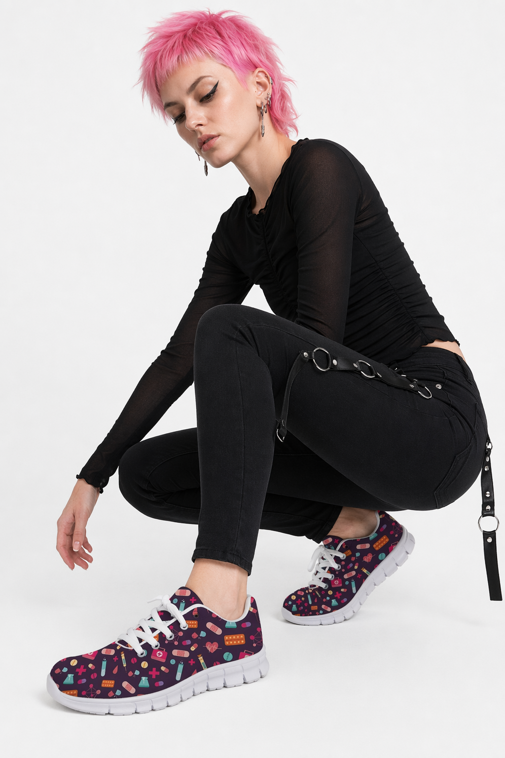 Bold Purple Sneakers Inspired by Medicine for Adventurous Runs 5