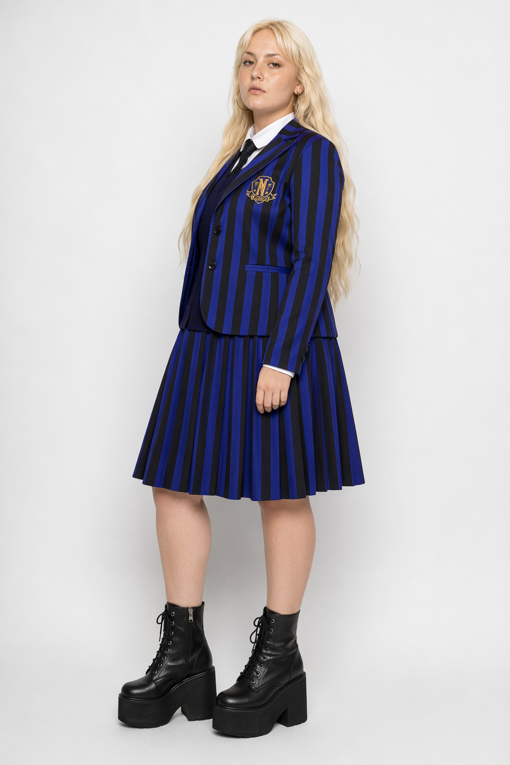 Wednesday Season 1 Enid Sinclair Cosplay Costume and Wig L L