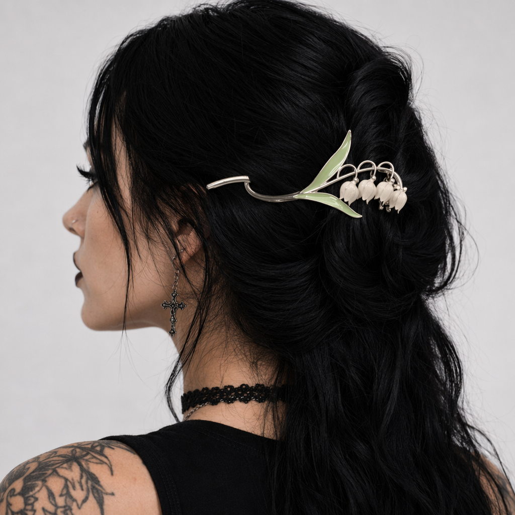 Dainty Floral Ceramic Hair Claw Clip for a Unique Style 8