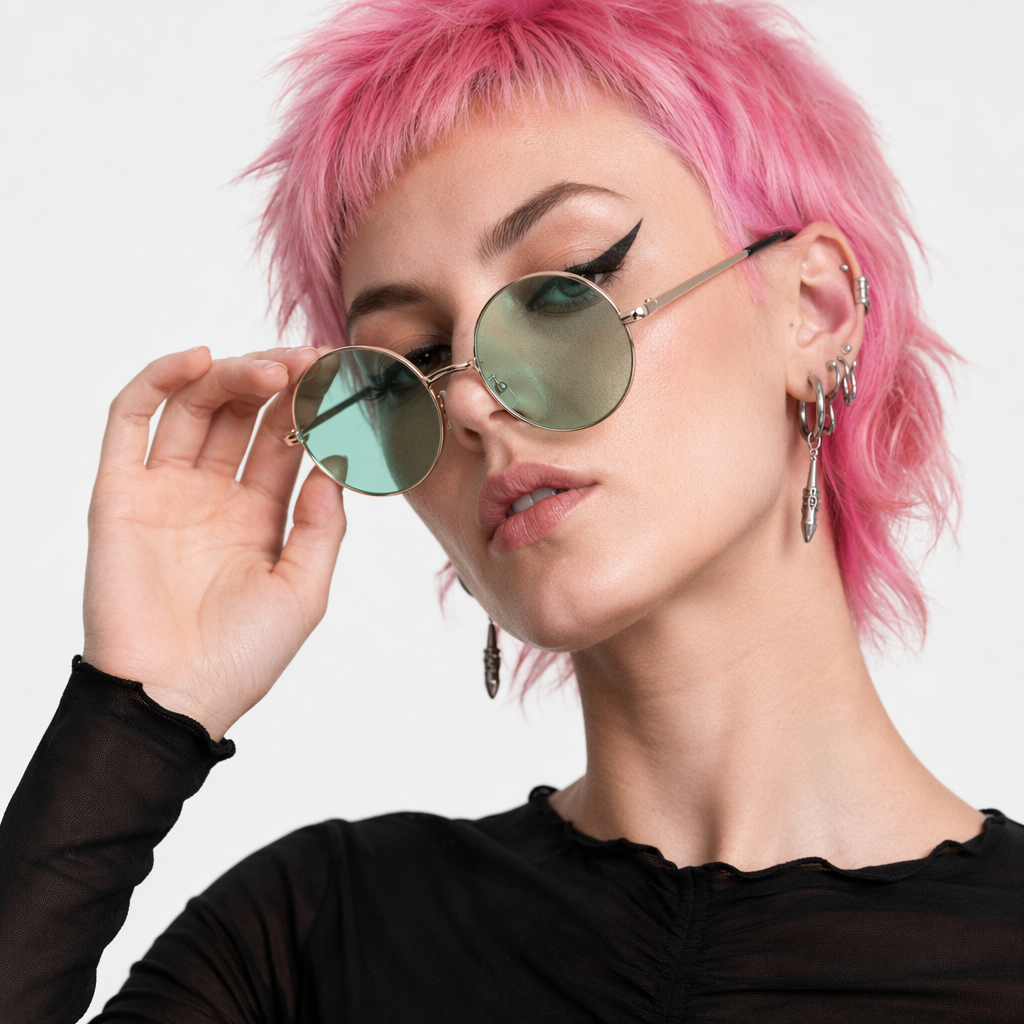 Candy Colored Circle Glasses for Every Style and Aesthetic Green