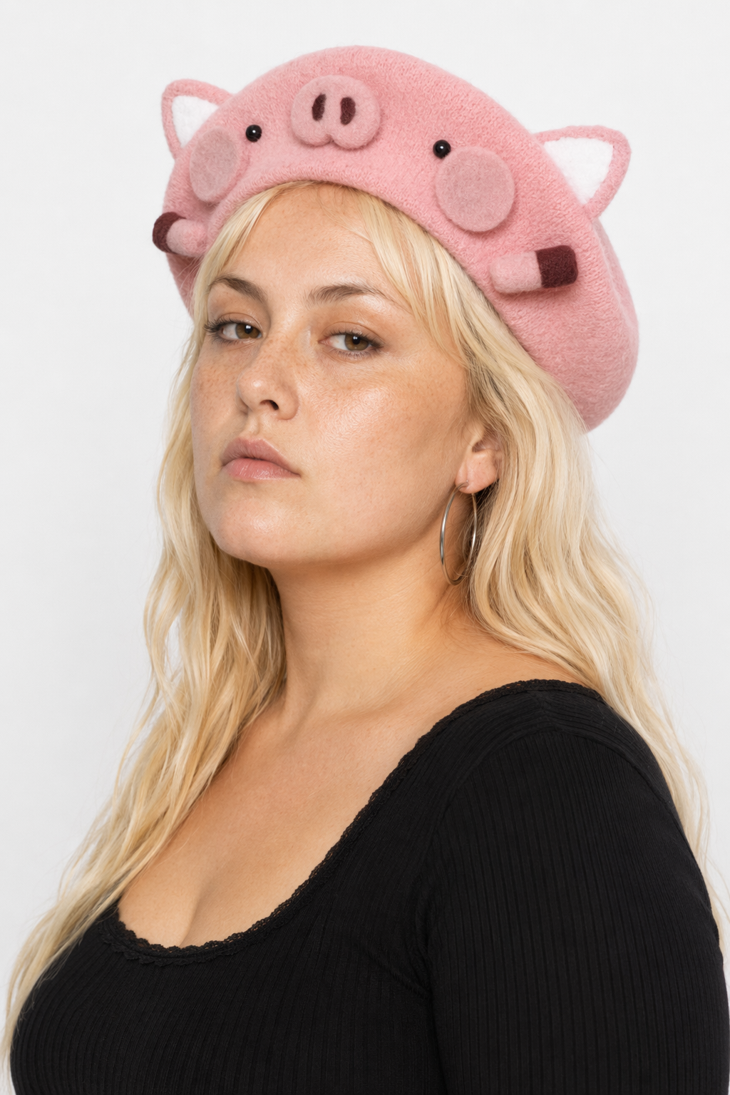 Kawaii Berets for Stylish Lolita Fashion and Accessories Pink Pig