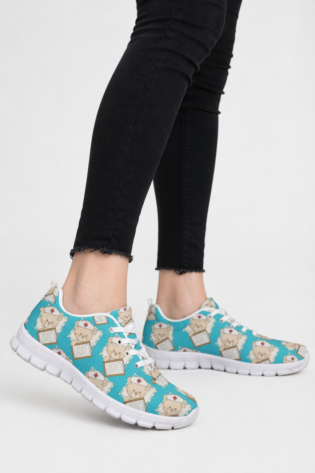Kawaii Medical Bear Running Shoes in Candy Colors 8