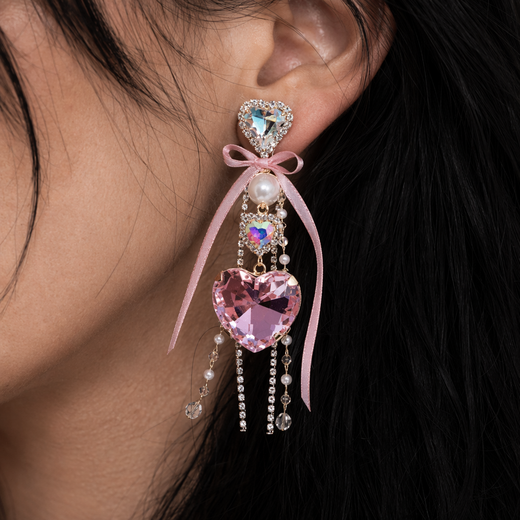 Glamorous Rhinestone and Jewel Earrings for Luxurious Style Default