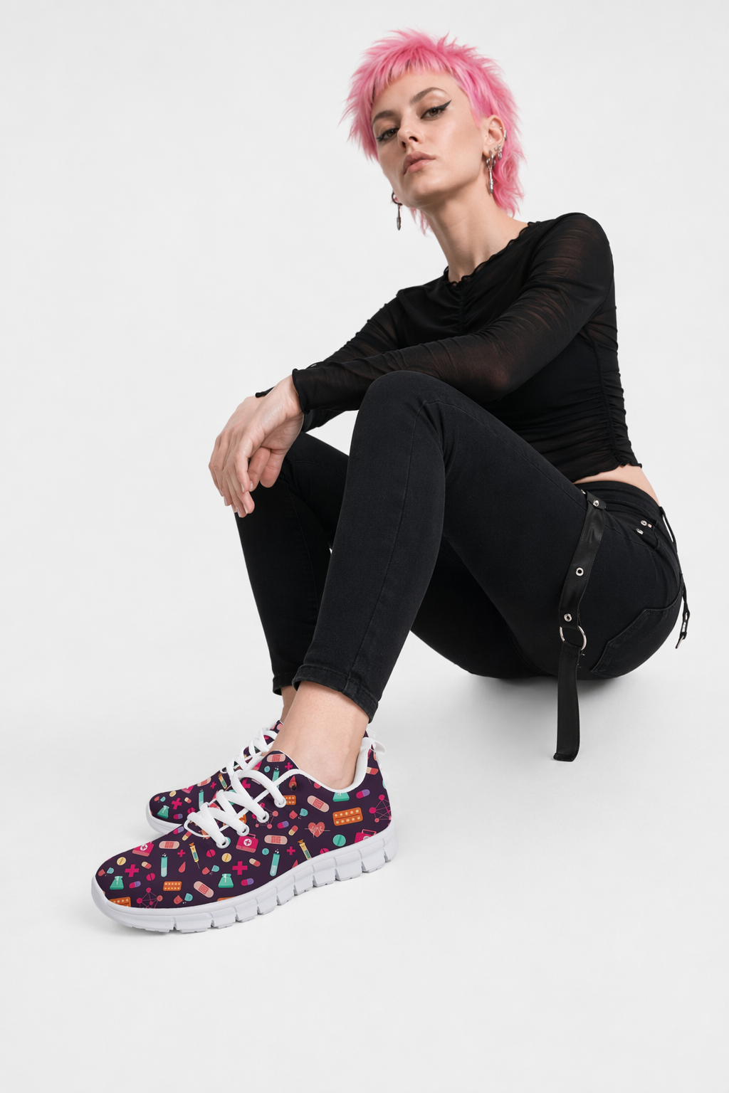 Bold Purple Sneakers Inspired by Medicine for Adventurous Runs 9
