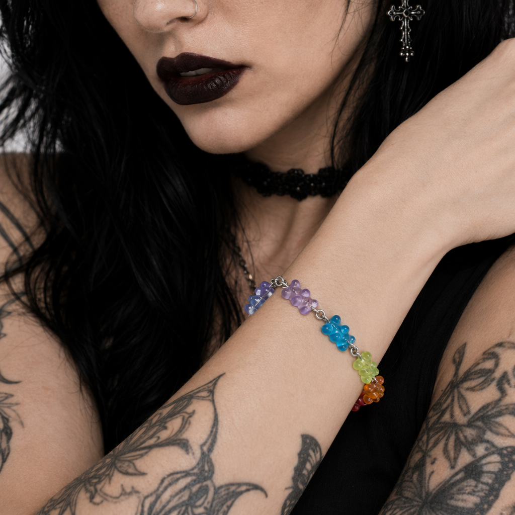 Gummy Bear Resin Bracelets for a Sweet Style Upgrade Rainbow Bracelet