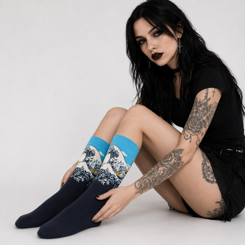 Cozy Knit Socks Featuring Vintage Artwork by Famous Artists 8