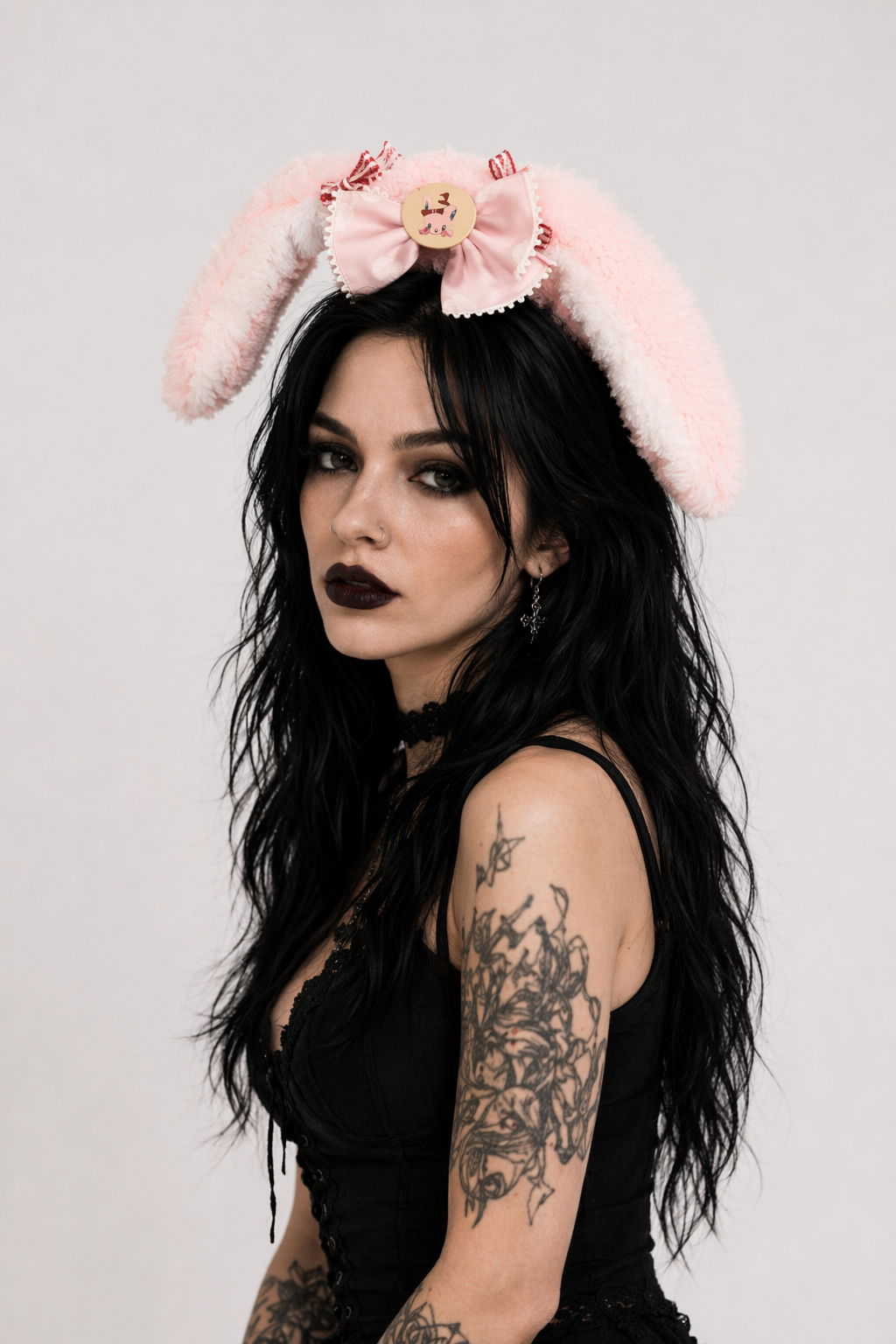Pastel Satin Bunny Ears for Kawaii Fairy-Kei Style Bunny Ears