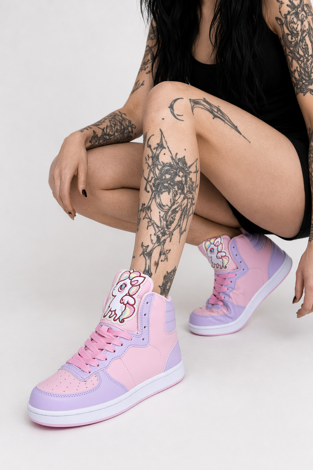 Fairy Kei Rainbow Unicorn Hi Tops for Comfort and Kawaii Style 7