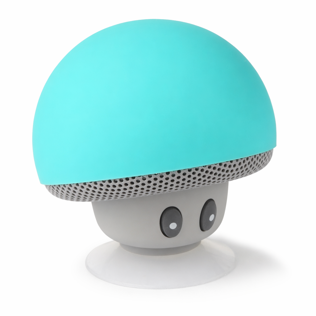 Portable Bluetooth Speaker with Suction Cup and Built-in Microphone Aqua