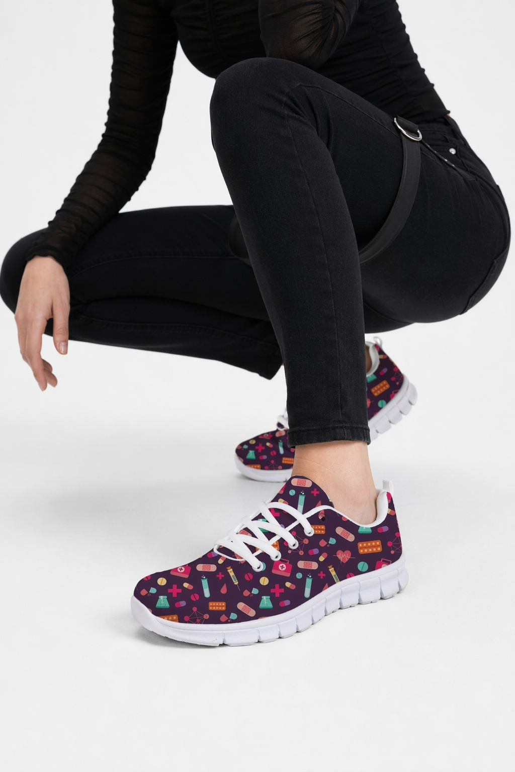 Bold Purple Sneakers Inspired by Medicine for Adventurous Runs 8