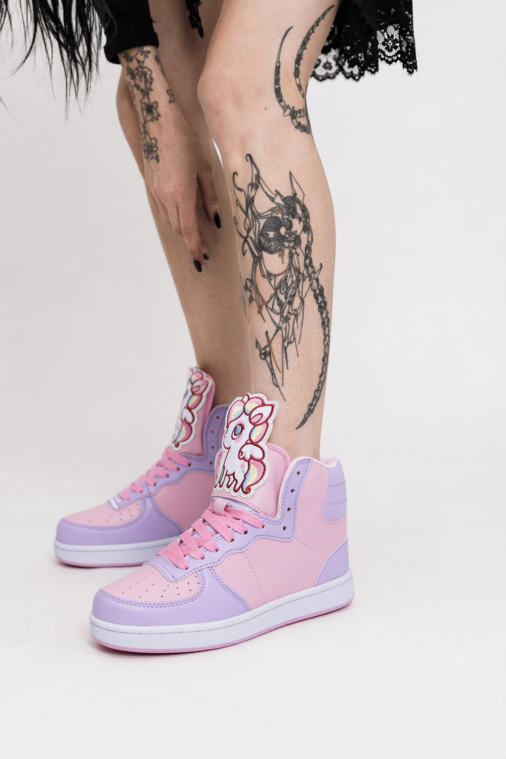 Fairy Kei Rainbow Unicorn Hi Tops for Comfort and Kawaii Style 5