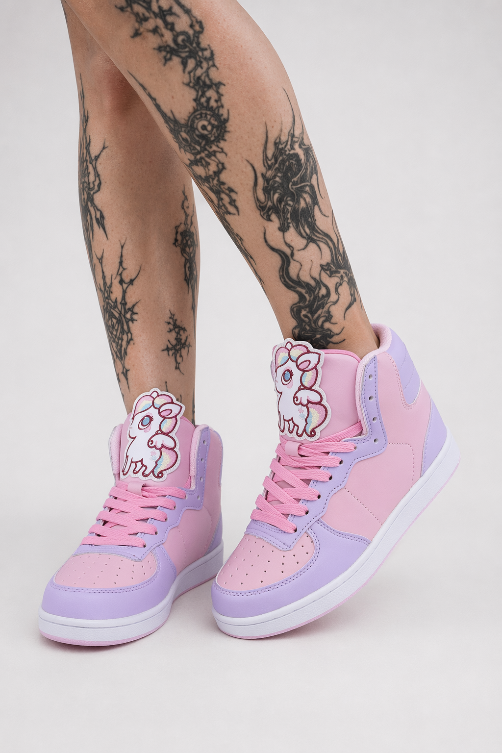Fairy Kei Rainbow Unicorn Hi Tops for Comfort and Kawaii Style 9