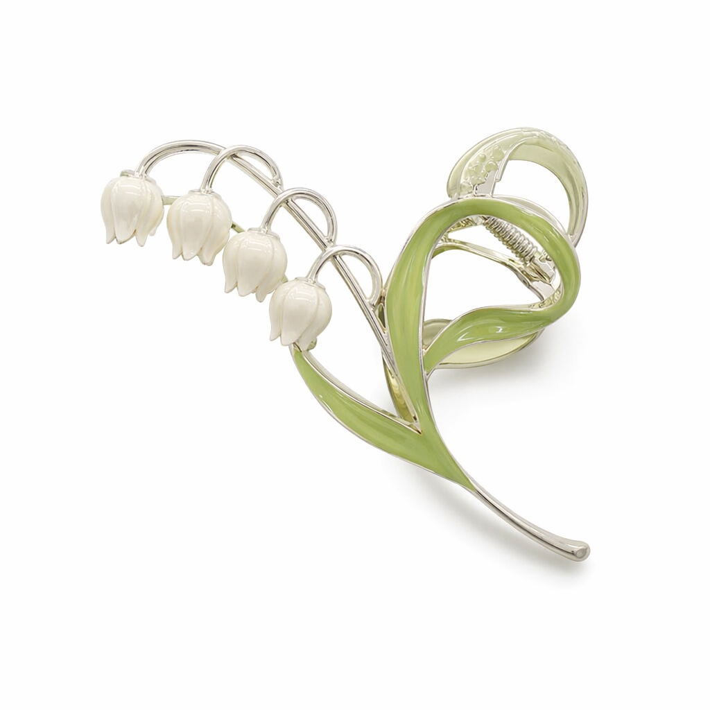 Dainty Floral Ceramic Hair Claw Clip for a Unique Style 1