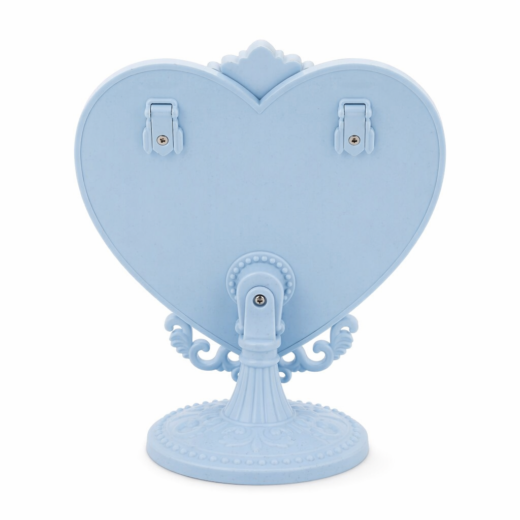 Pastel Heart Shaped Makeup Mirrors for Cosparty Bedrooms Blue