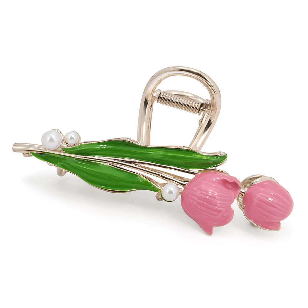 Dainty Floral Ceramic Hair Claw Clip for a Unique Style 18