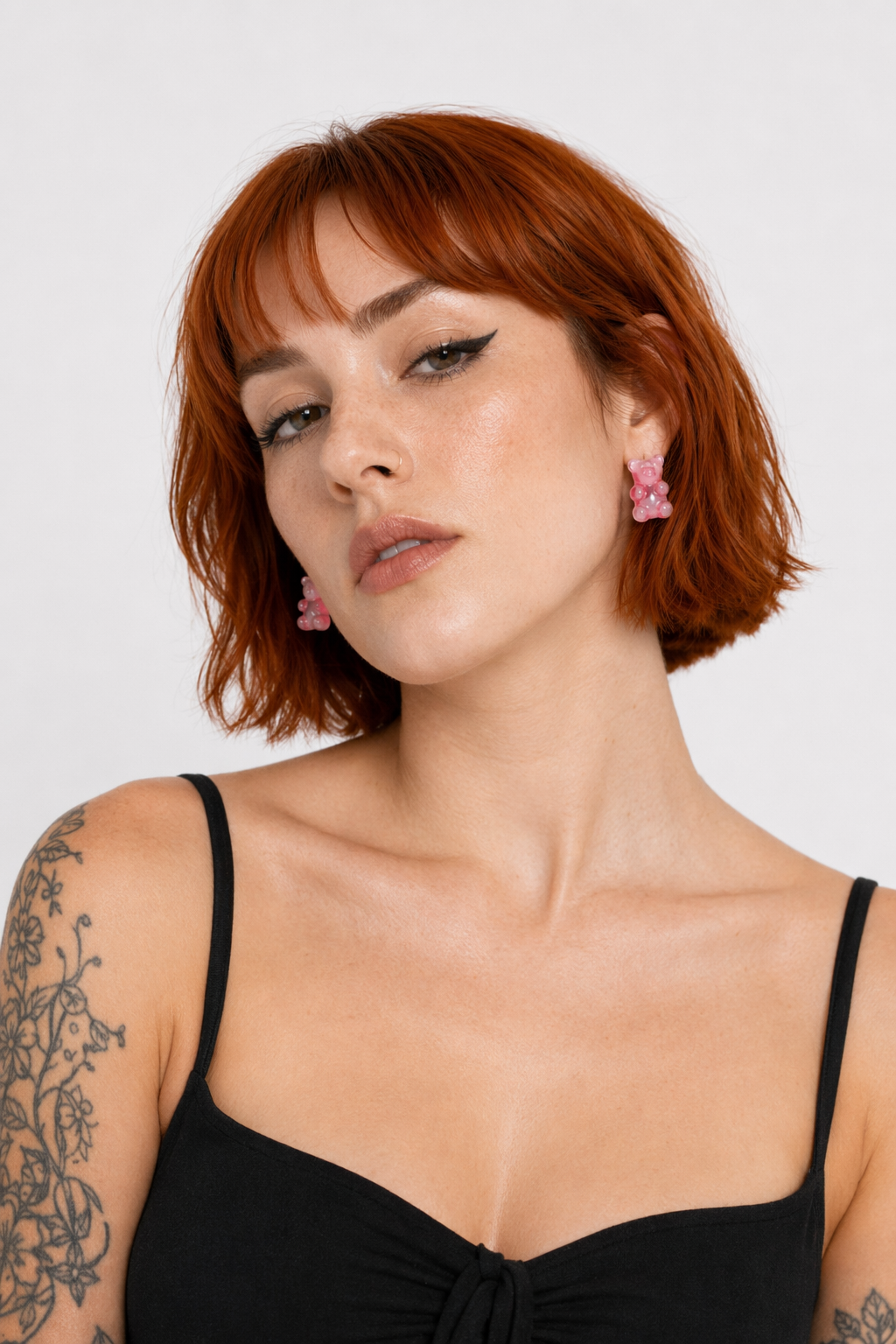 Gummy Bear Resin Earrings in Assorted Delicious Colors Pink