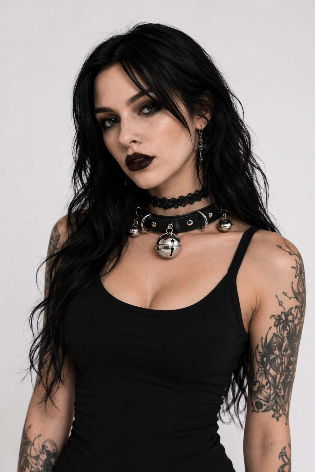 Gorgeous Bell Collar Inspired by Neko Cosplay Culture Black