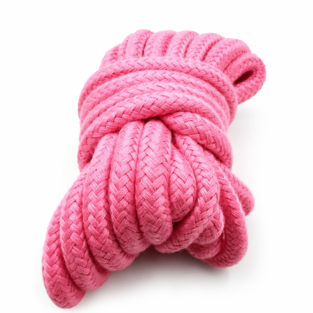 High-Quality Cotton Shibari Rope for Bondage Aesthetic Photoshoots 5m Pink