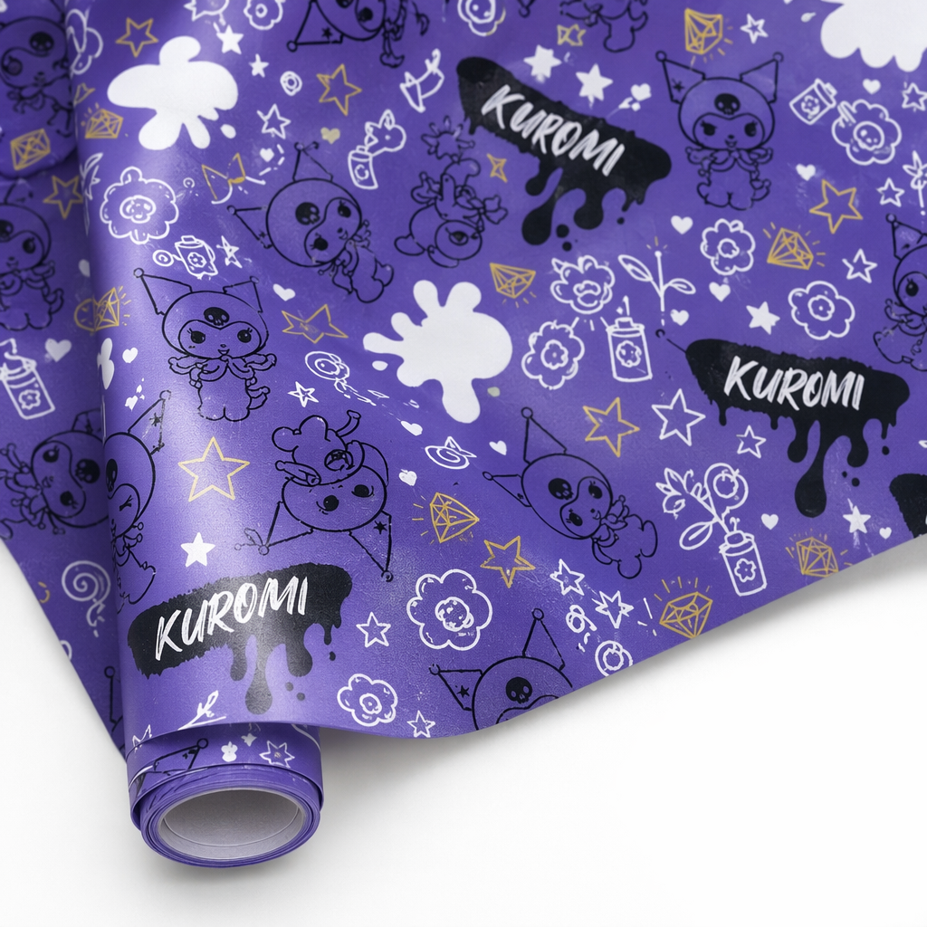 Kuromi Wrapping Paper for Cute and Fierce Gift Wrapping Purple