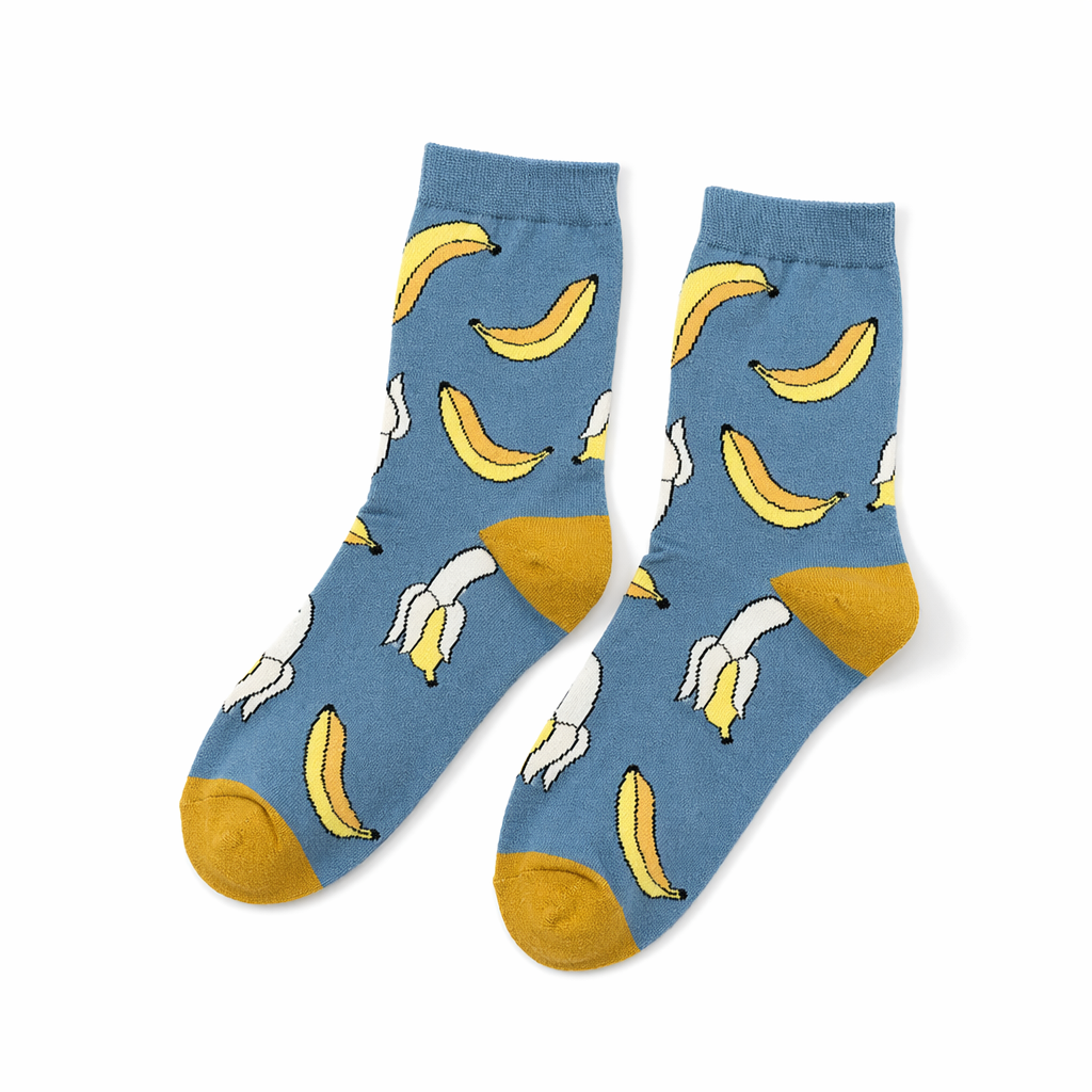Kawaii Fruit Socks for a Sweet and Cozy Look Bananas