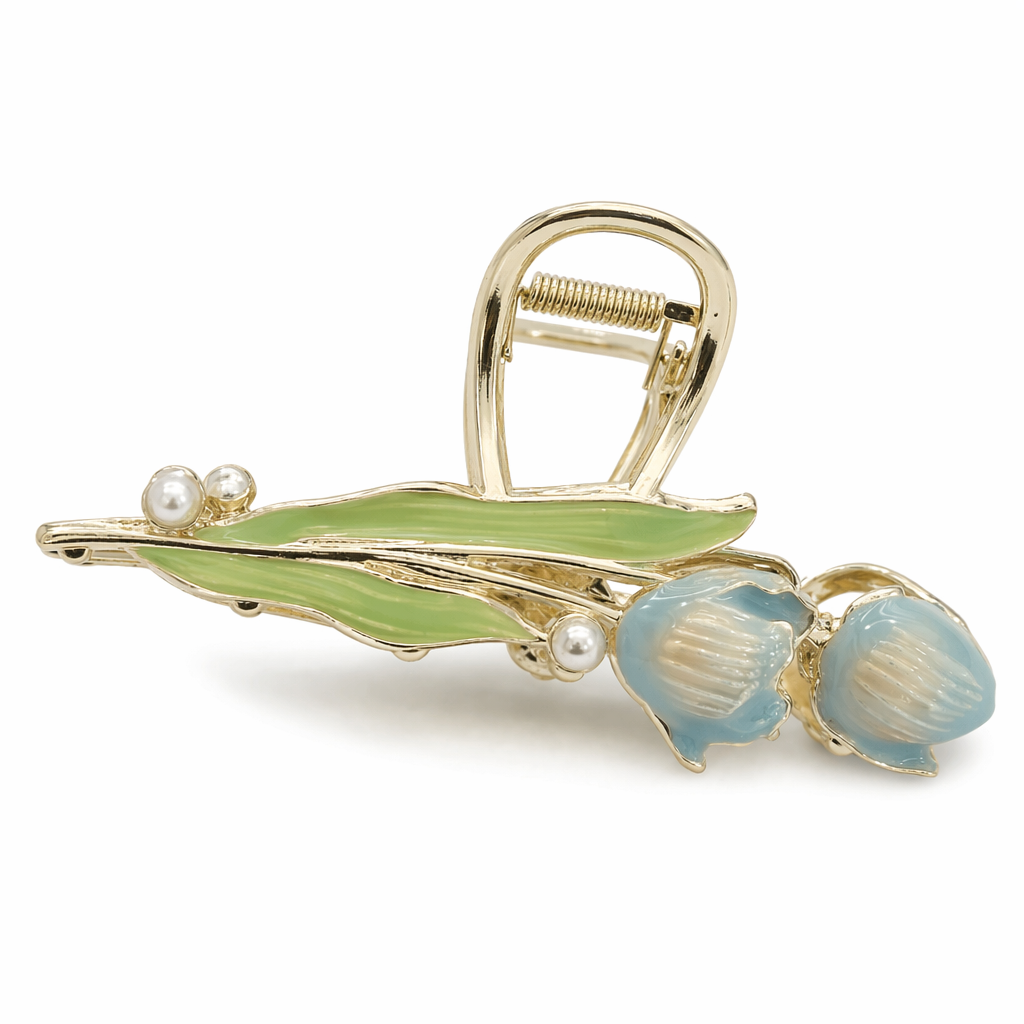 Dainty Floral Ceramic Hair Claw Clip for a Unique Style 16