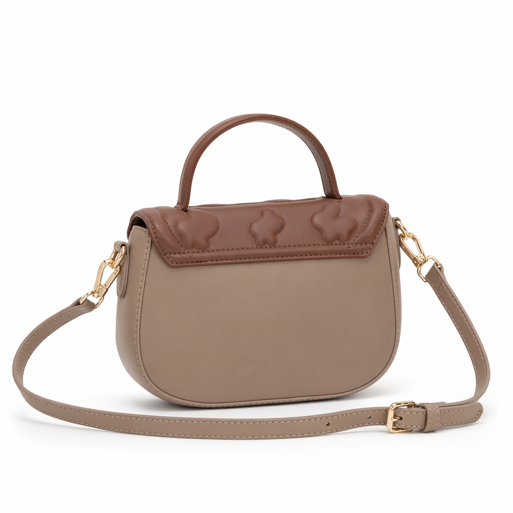 Chocolate Bunny Bag in Vegan Leather for Animal Lovers Brown