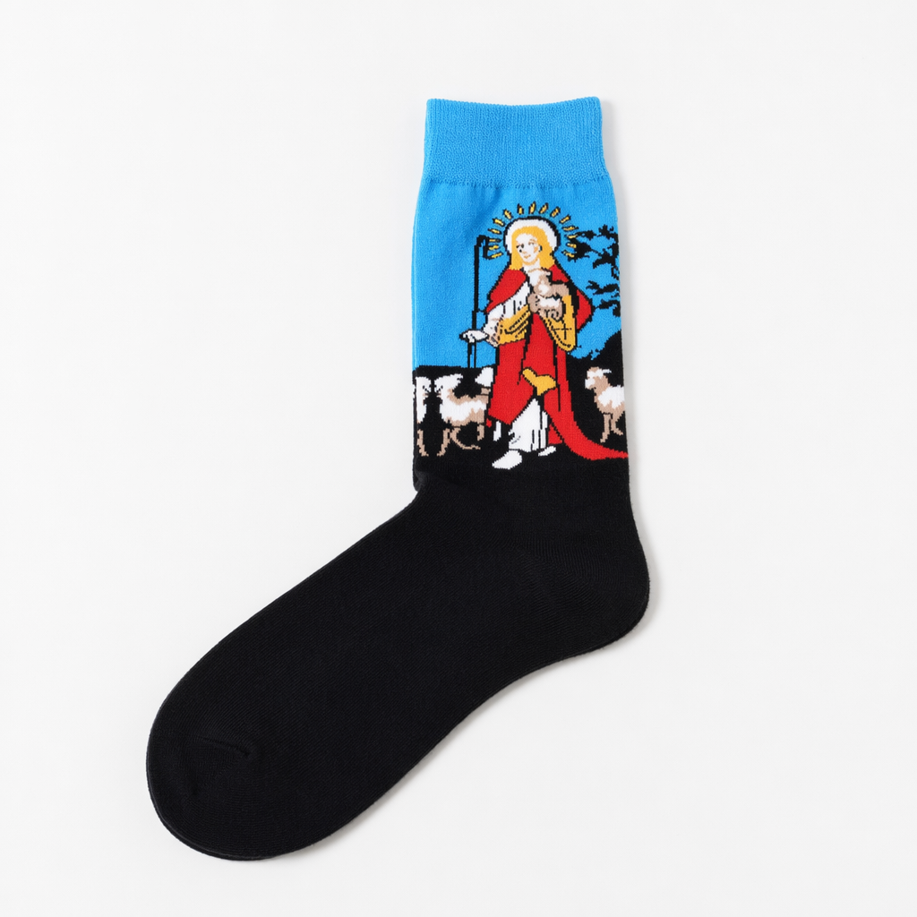 Cozy Knit Socks Featuring Vintage Artwork by Famous Artists 21