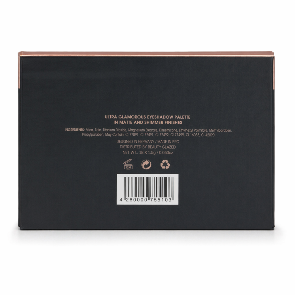 Ultra Glamorous Eyeshadow Palette in Matte and Shimmer Finishes Default Title