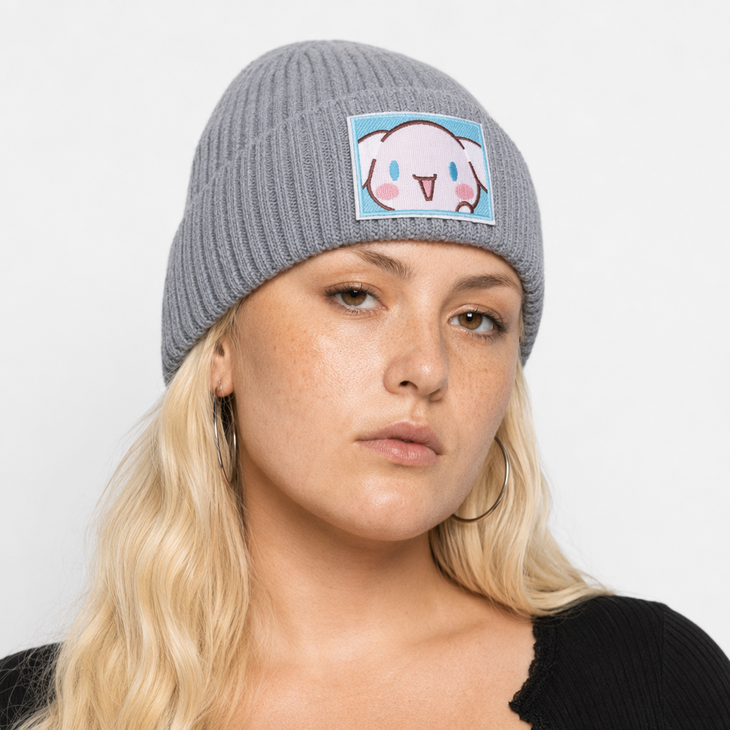 Sanrio Inspired Kawaii Embroidered Beanies for Cozy Warmth Cinnamoroll