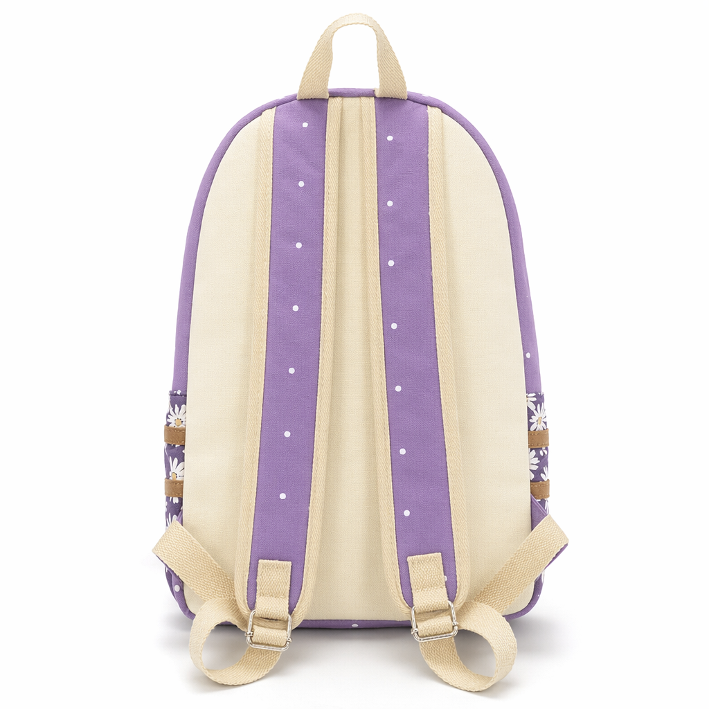 Kawaii Everyday Backpack in Various Styles and Colors Purple 2