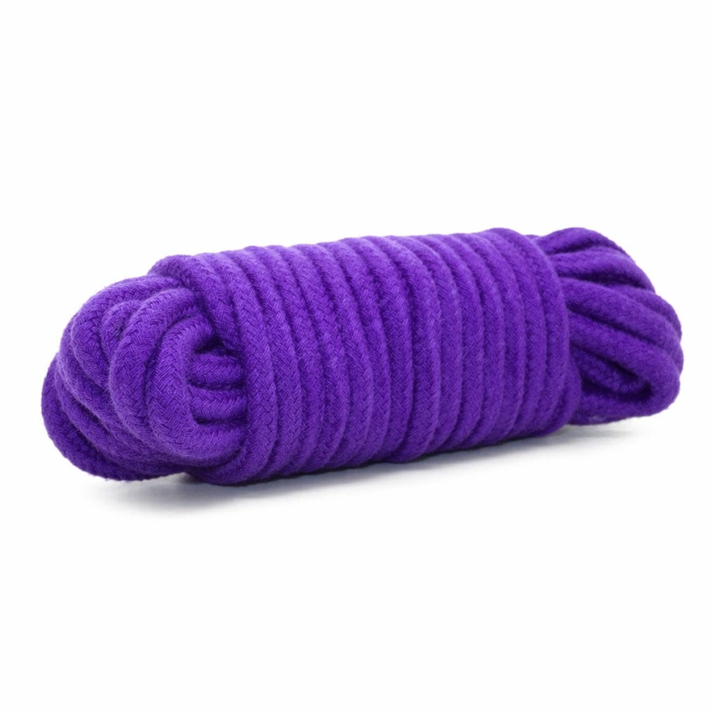High-Quality Cotton Shibari Rope for Bondage Aesthetic Photoshoots 5m Purple