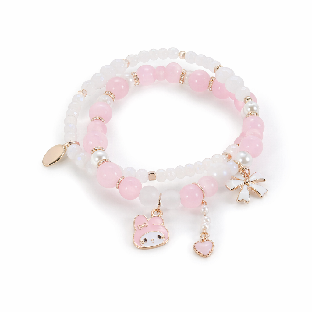 Kawaii Beaded Bracelets Inspired by Sanrio Characters My Melody