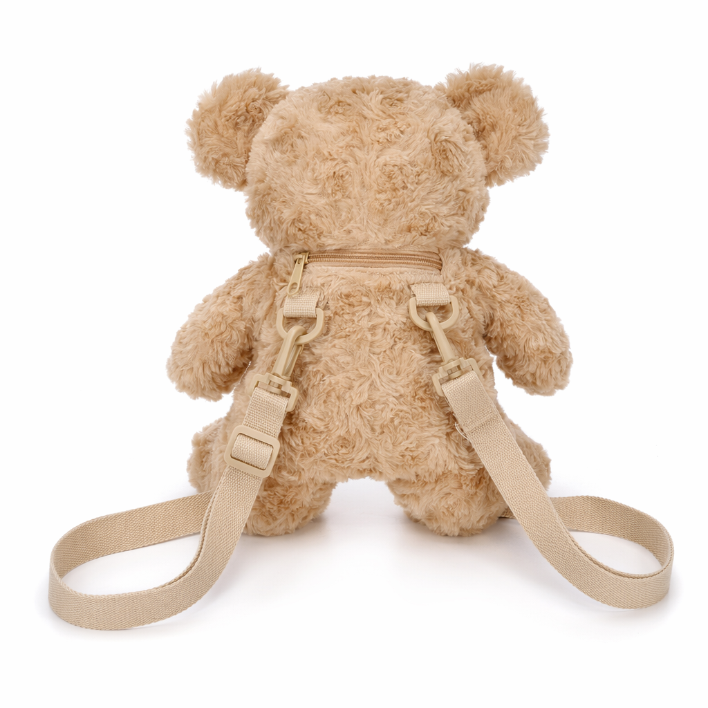 Fluffy Teddy Bear Crossbody Messenger Bag for Cosparty Fun 30cm Bear