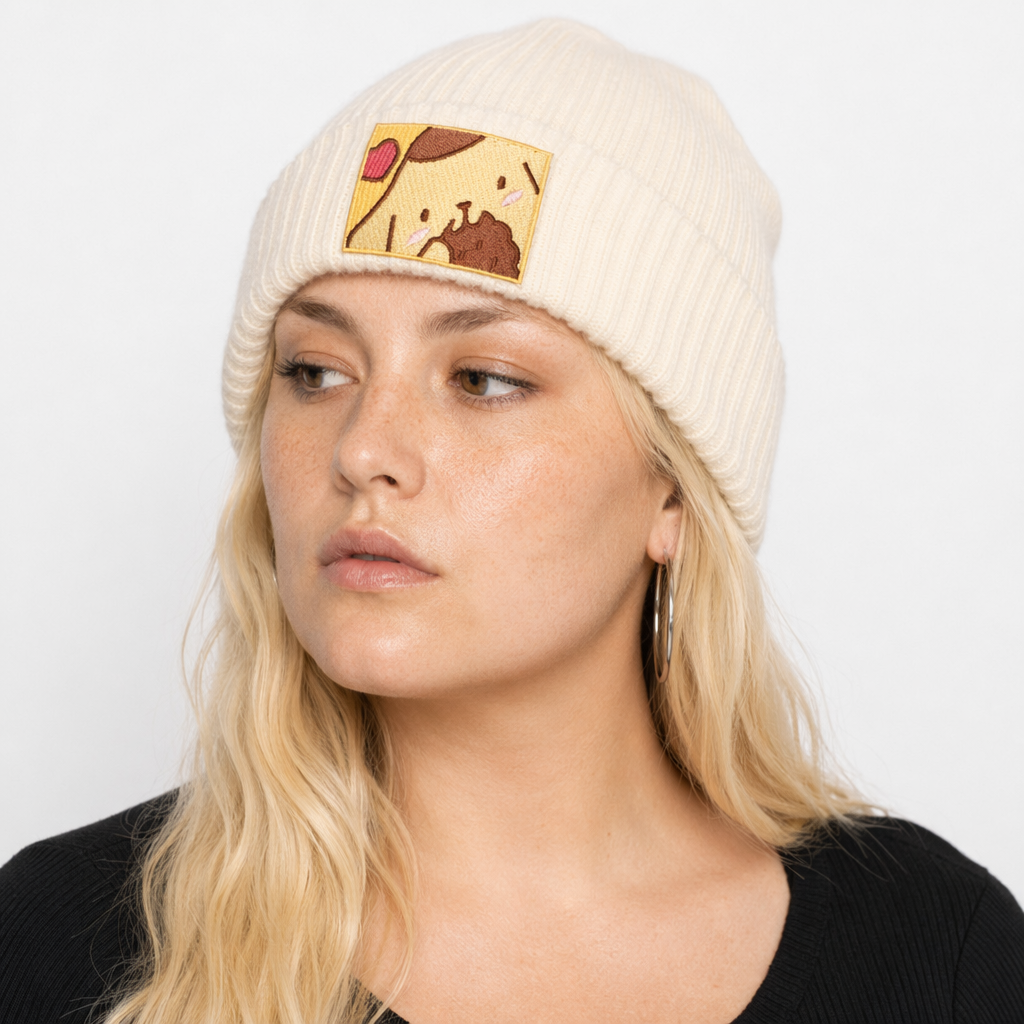Sanrio Inspired Kawaii Embroidered Beanies for Cozy Warmth Pompompurin