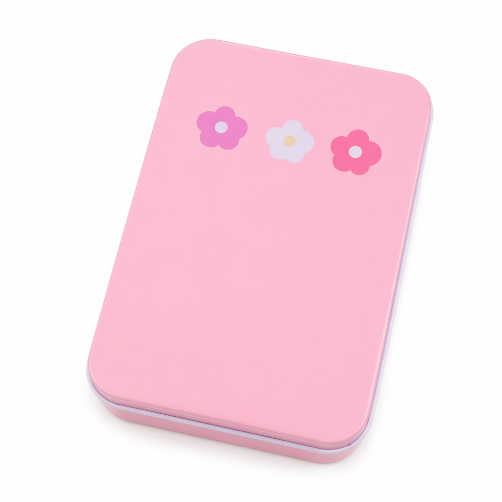 Kawaii Aluminum Storage Tins for Organized Cosparty Bedrooms Instock Flowers