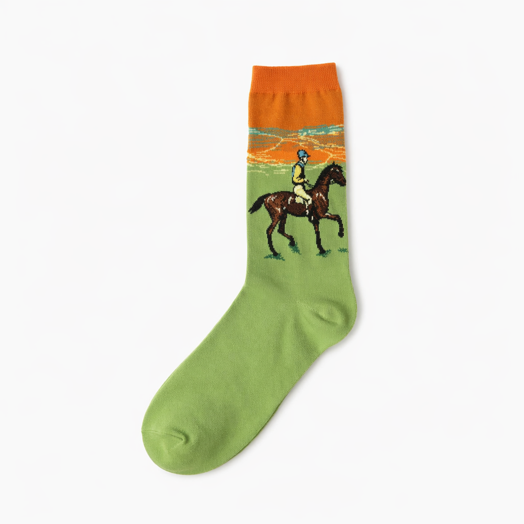 Cozy Knit Socks Featuring Vintage Artwork by Famous Artists 13